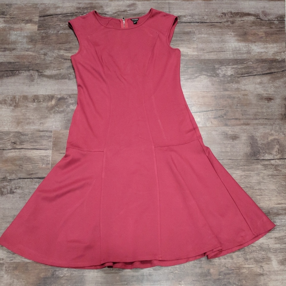 Ann Taylor burgundy dress size 6 tall